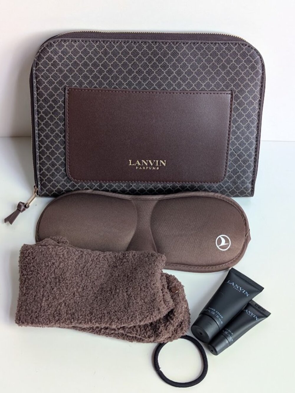 Lanvin Parfums for Turkish Airlines Amenity Kit Toiletry Travel Pouch Bag